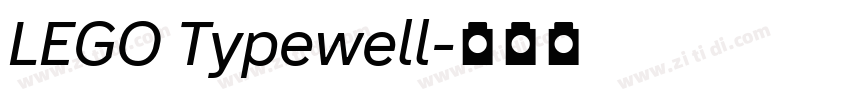 LEGO Typewell字体转换 LEGO Typewell字体转换